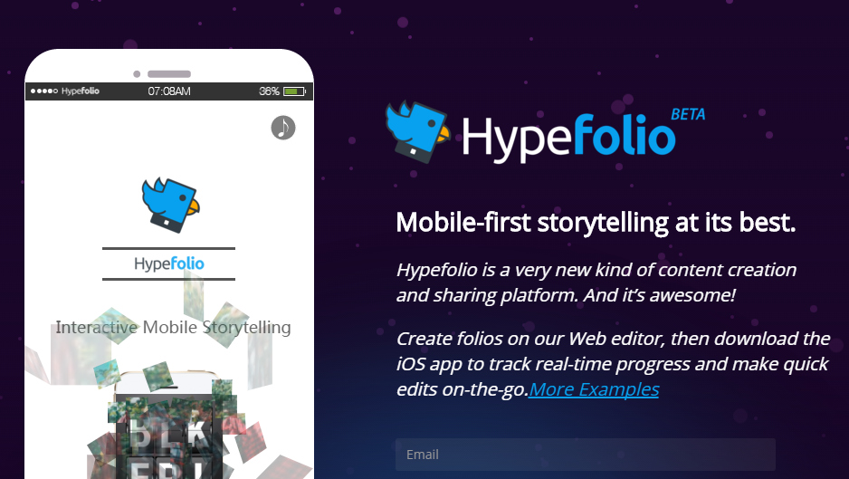 Hypefolio Interactive Mobile Storytelling2