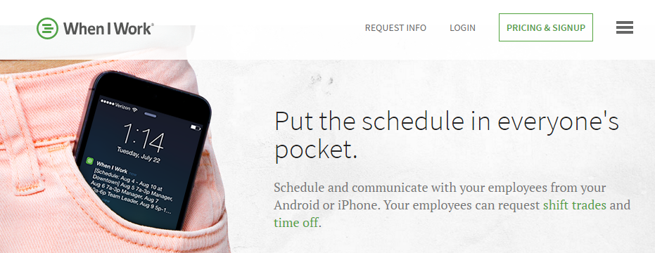 Online Employee Scheduling Software and Time Clock When I Work