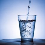 Clean water in glass