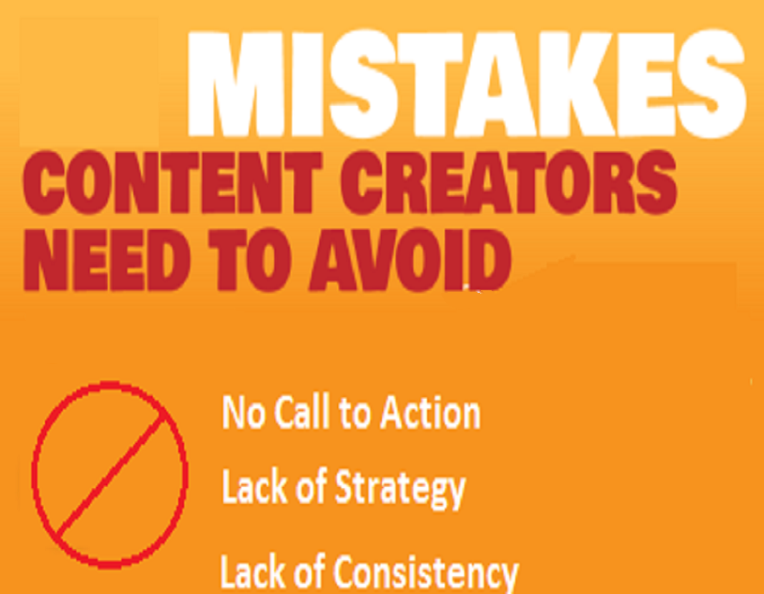 mistakes content creators
